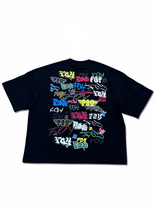 GRAFFITI CROP TEE